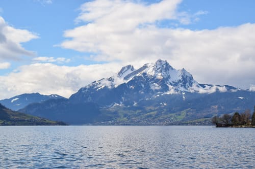 Pilatus über dem Vierwaldstättersee